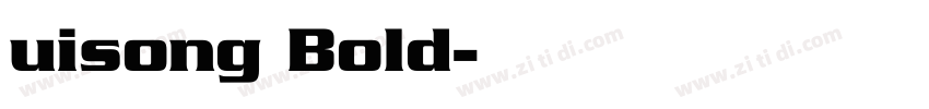 uisong Bold字体转换